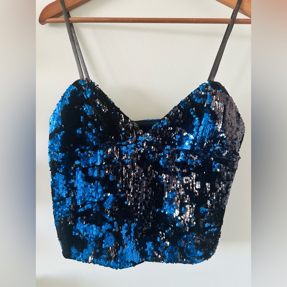 Zara | Velvet & Sequin Camisole - Picture 4 of 12